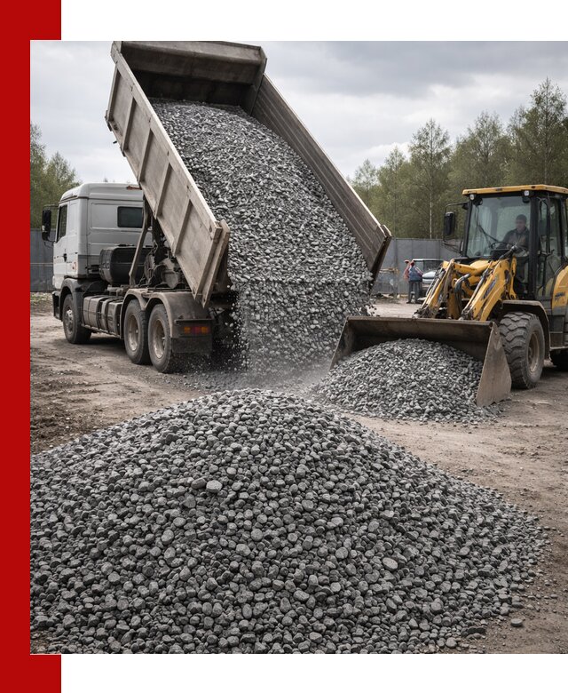 Доставка и продажа щебня гранитного в Надыме