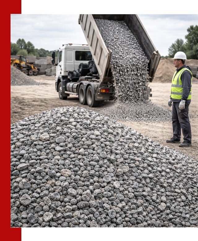 Доставка и продажа гранитного щебня фракции 5-20 в Надыме