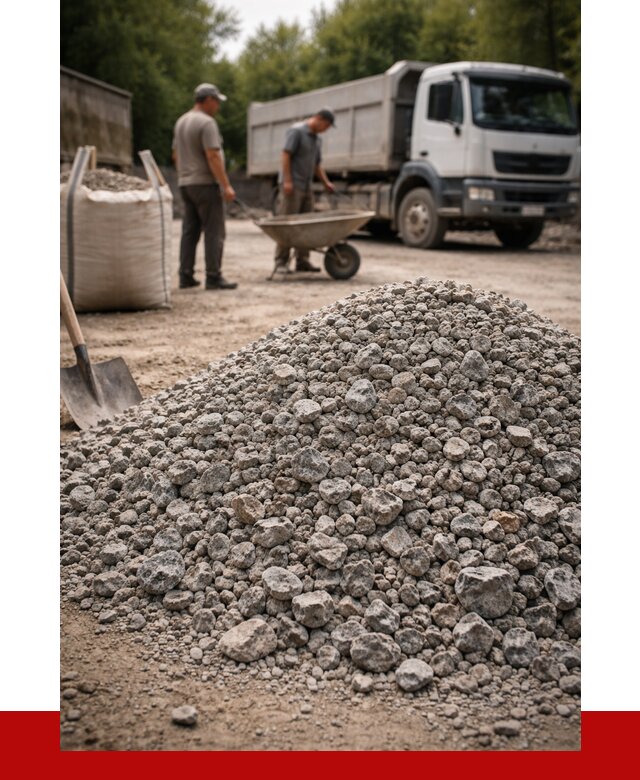 Гранитный щебень фракция 20-40 в Надыме от 3321 руб. ПРОНЕРУДНдм