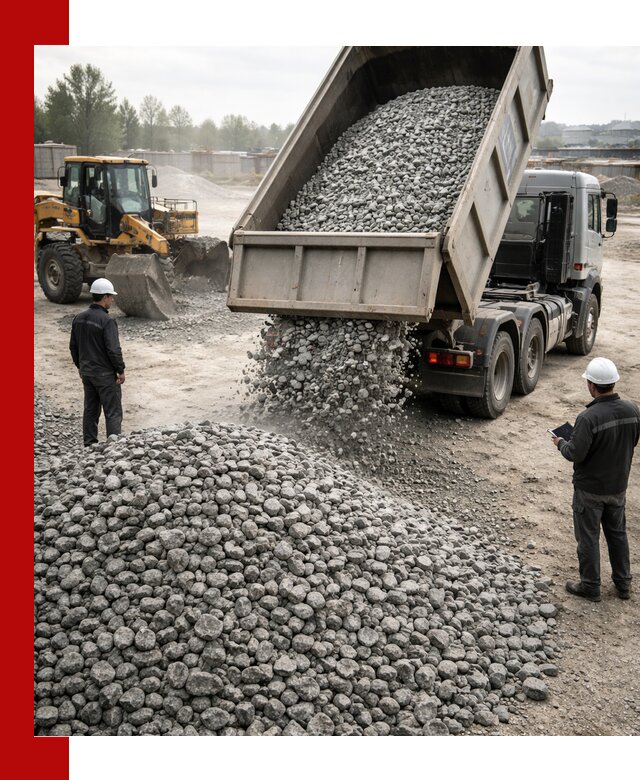 Доставка гранитного щебня фракции 20-40 в Надыме