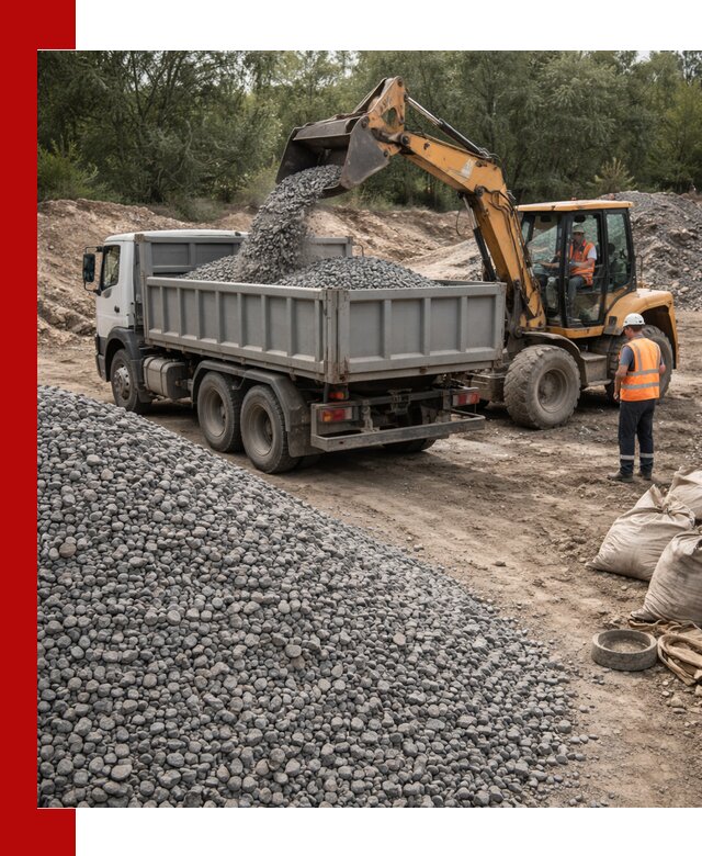 Доставка гравийного щебня в Надыме оптом и в розницу