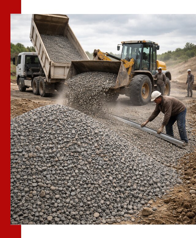 Гравийный щебень фракция 5-20 с доставкой в Надыме