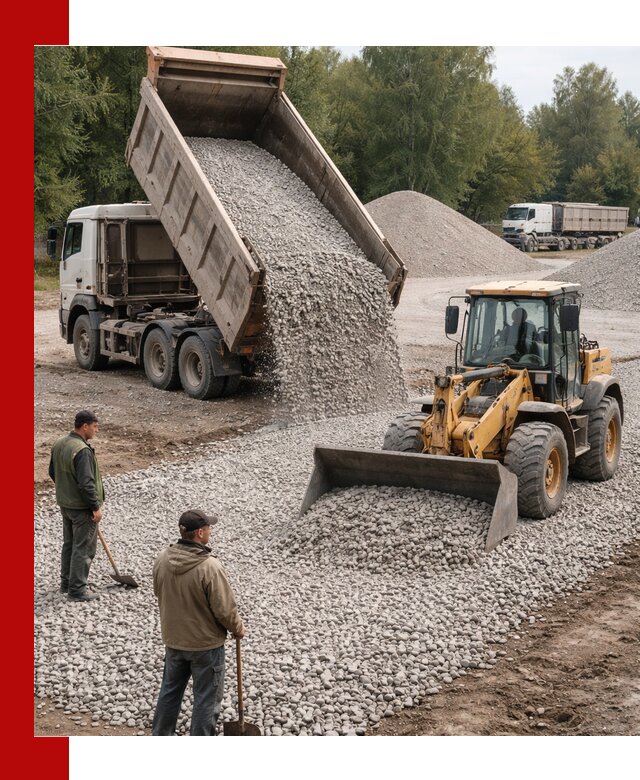 Купить гравийный щебень фракция 20-40 в Надыме с доставкой