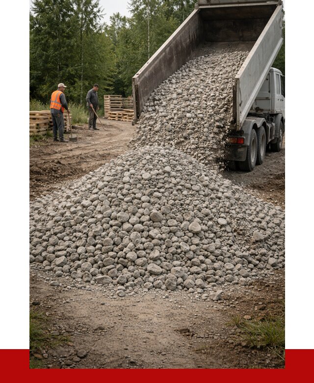 гравийный щебень фракция 70-120 в Надыме от 2543 р. ПРОНЕРУДНдм