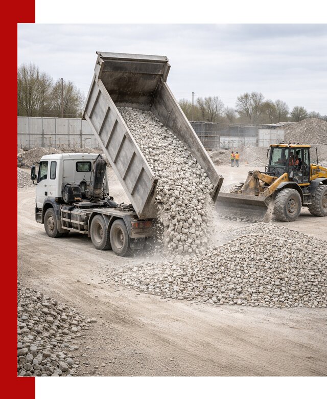 Доставка и продажа известнякового щебня в Надыме