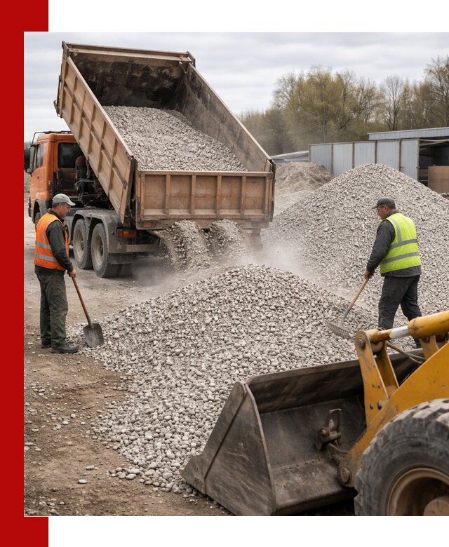 Доломитовый щебень фракции 5-20 с доставкой в Надыме