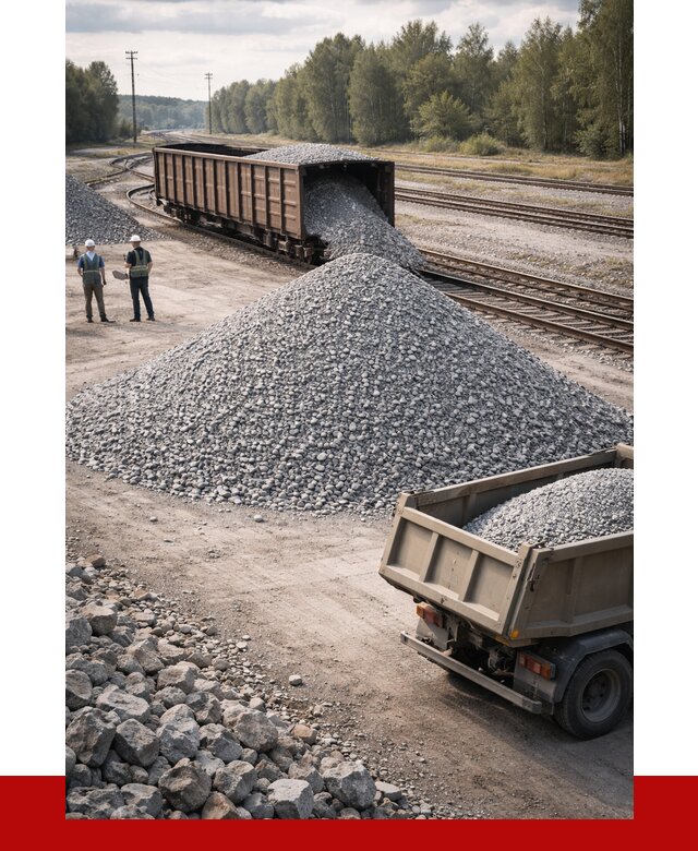 Железнодорожный щебень 20-60 в Надыме от 1764 р. | ПРОНЕРУДНдм