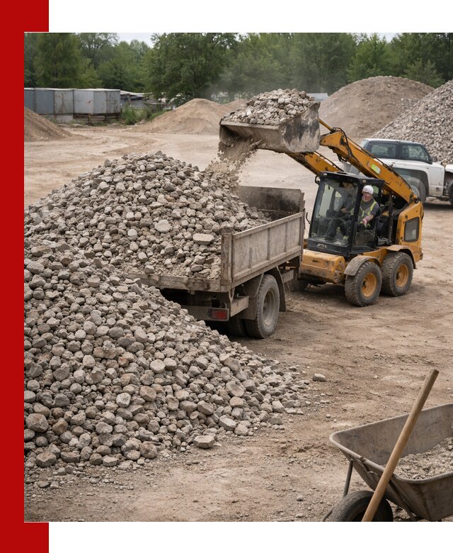 Доставка вторичного щебня в Надыме для строительных работ