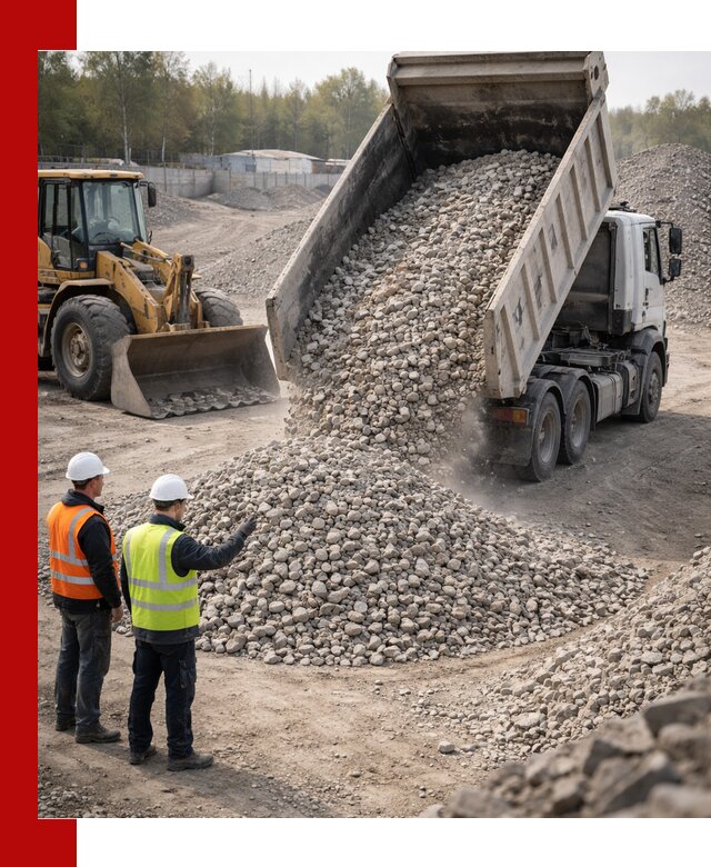 Вторичный щебень фракция 40–70 доставка в Надыме