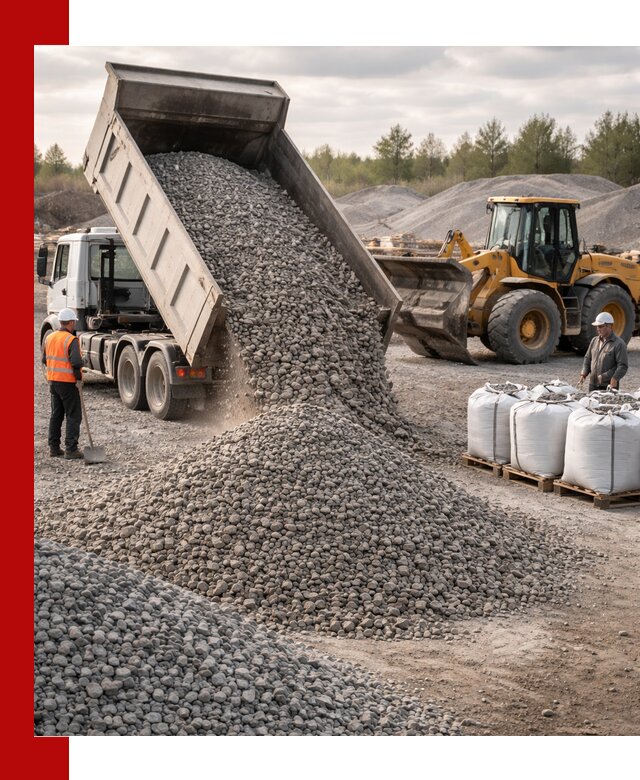 Бетонный щебень фракция 5–20 с доставкой в Надыме