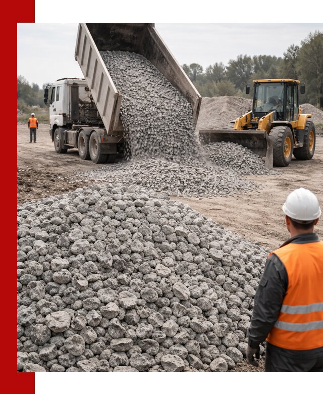 Доставка бетонного щебня фракции 20-40 в Надыме