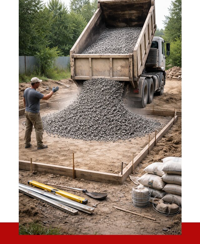 Купить щебень для фундамента в Надыме от 4670 р. | ПРОНЕРУДНдм