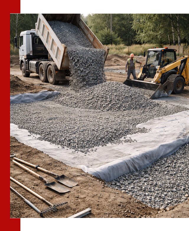 Щебень для фундамента с доставкой в Надыме