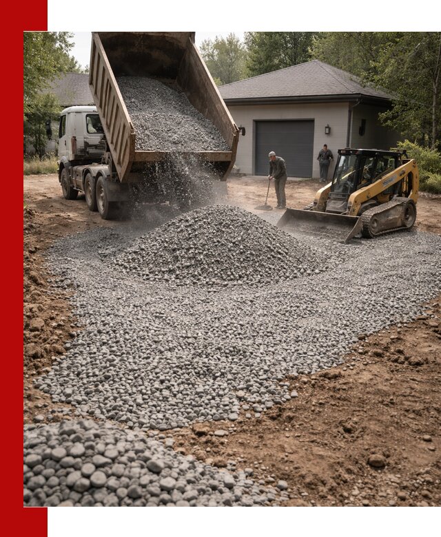 Щебень для парковки в Надыме: доставка и укладка качественного материала