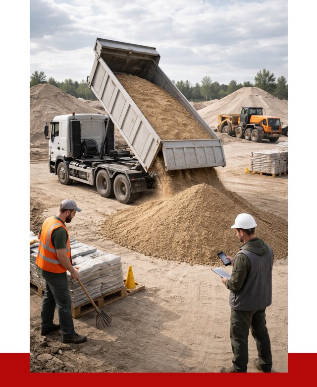 Карьерный песок с доставкой в Надыме от 3736 р. ПРОНЕРУДНдм