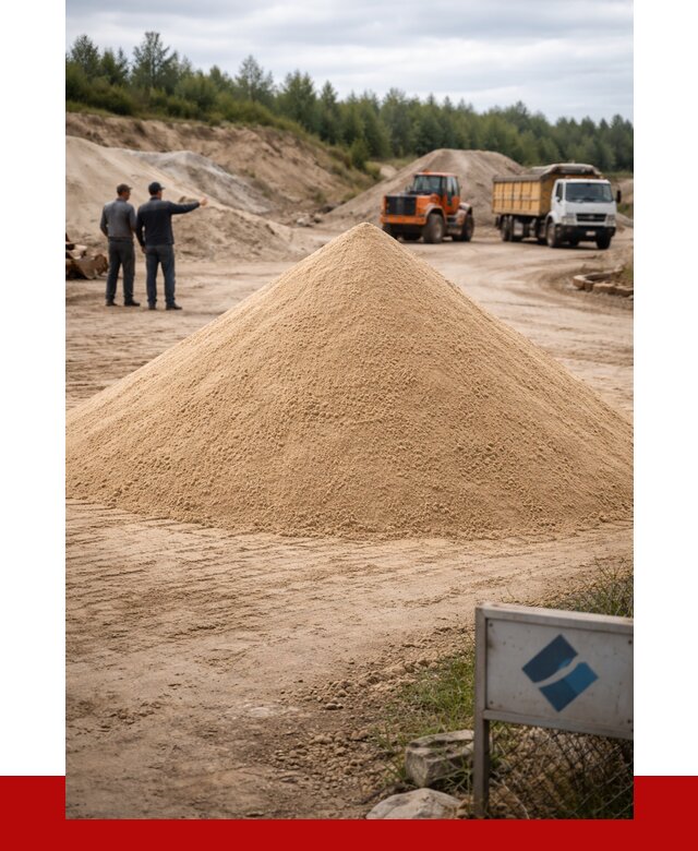 Карьерный песок навалом в Надыме от 1868 р. | ПРОНЕРУДНдм