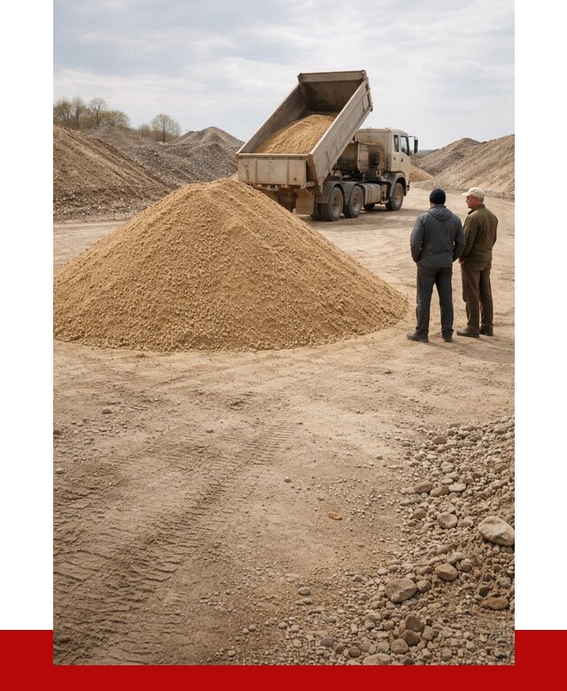 Карьерный песок крупнозернистый в Надыме от 8821 р | ПРОНЕРУДНдм