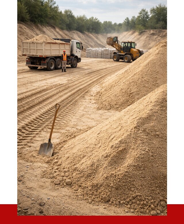 Карьерный песок мелкозернистый в Надыме от 9340 р. | ПРОНЕРУДНдм