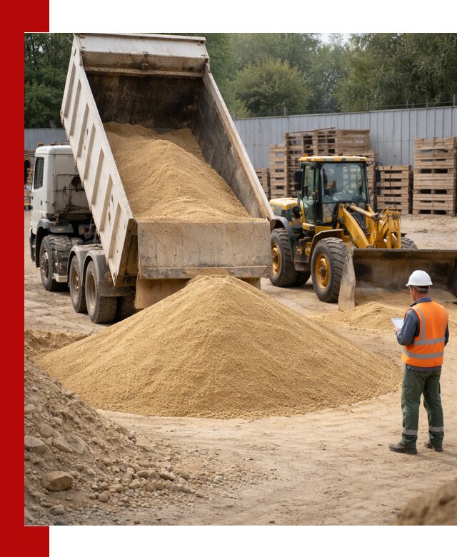 Доставка карьерного мелкозернистого песка в Надыме