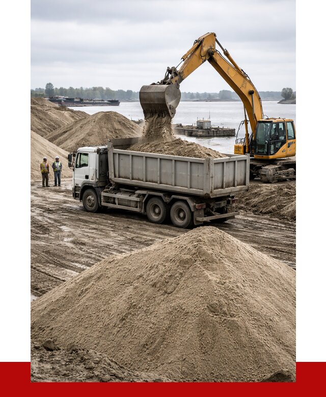 Купить речной песок навалом в Надыме от 1868 р., ПРОНЕРУДНдм