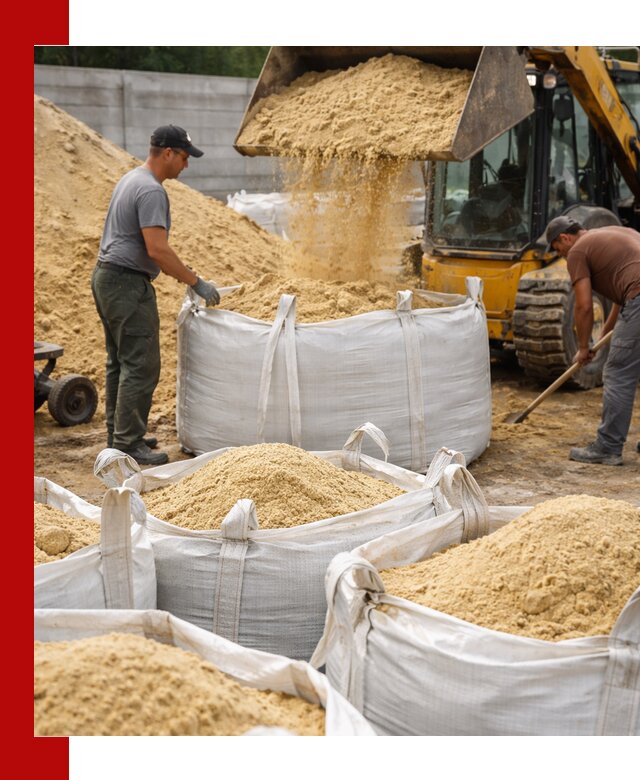Поставка качественного песка для кладки в Надыме