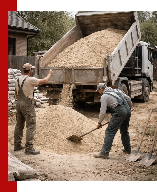 Песок для штукатурки с доставкой в Надыме качественный и чистый