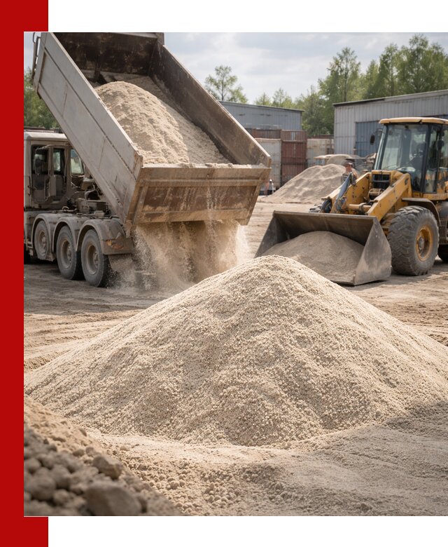 Кварцевый песок с доставкой в Надыме для строительных работ