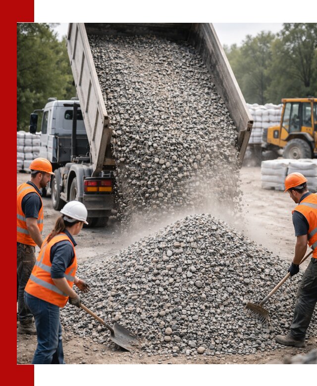 Доставка гравия и камня в Надыме оптом и в розницу