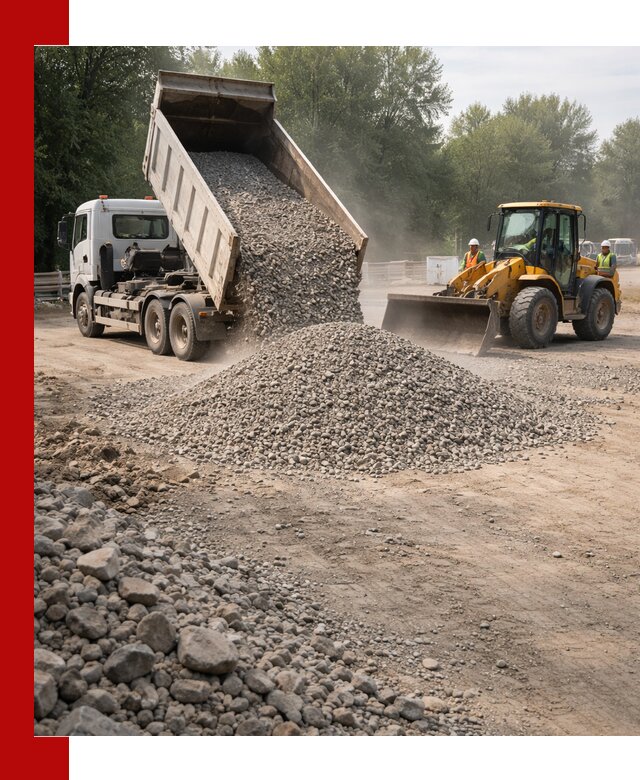 Гравий фракция 5–20 доставка в Надыме оптом и в розницу