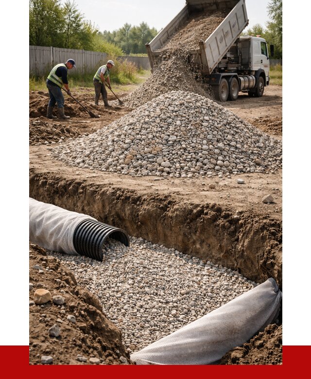 Гравий для дренажа в Надыме от 2283 р., доставка ПРОНЕРУДНдм