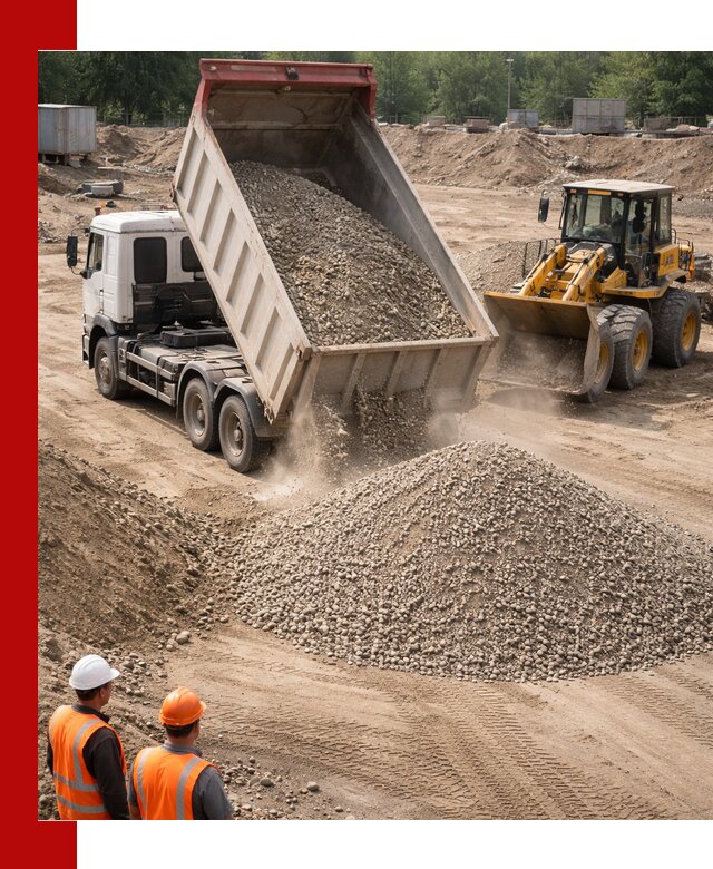 Щебень с песком (ЩГПС С2) с доставкой в Надыме