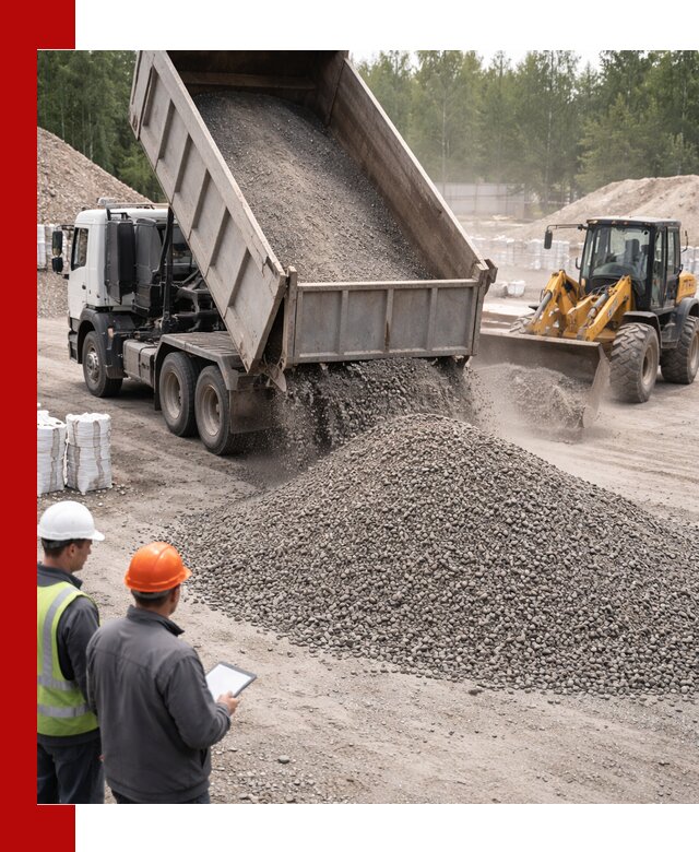 Доставка и продажа гранитного отсева 0-10 в Надыме