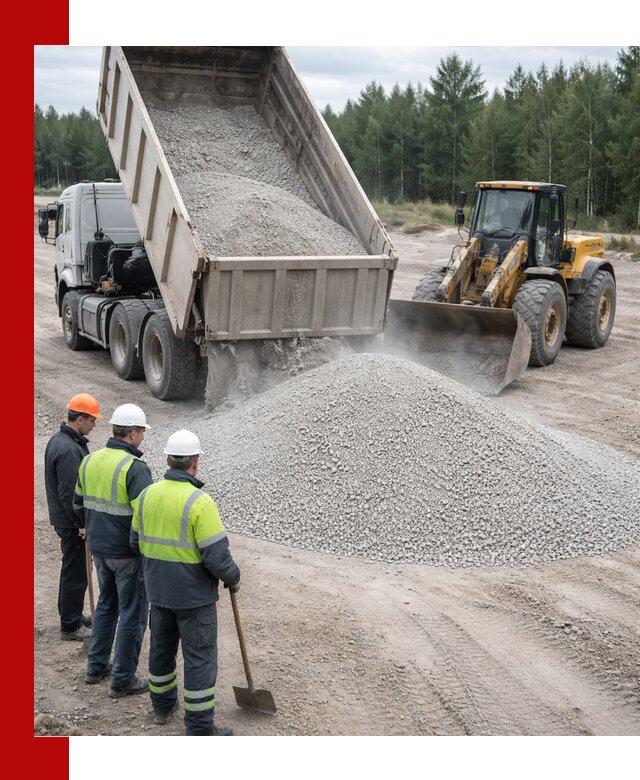 Известняковый отсев 0-5 доставка в Надыме быстро и выгодно