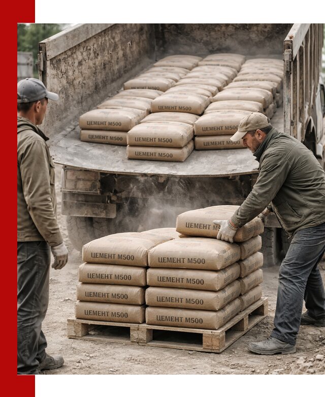 Цемент М500 с доставкой самосвалом в Надыме