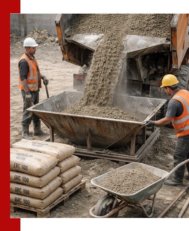 Доставка цементно-песчаной смеси М100 в Надыме