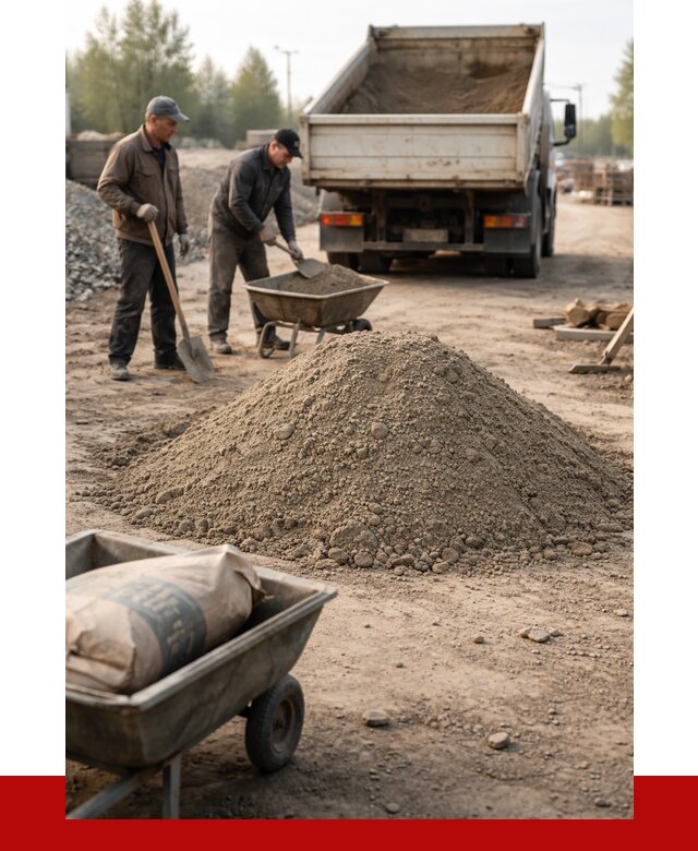 Цементно-песчаная смесь М150 в Надыме от 4878 р. | ПРОНЕРУДНдм