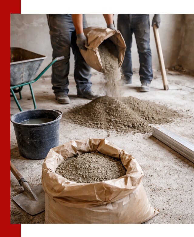 Доставка сухой смеси для стяжки в Надыме