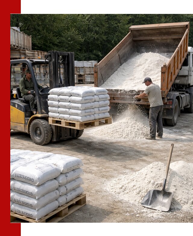 Доставка строительной извести оптом и в розницу в Надыме