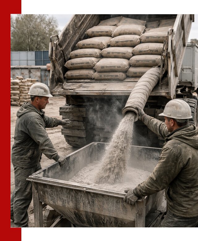 Доставка цемента М400 в Надыме оптом и в розницу