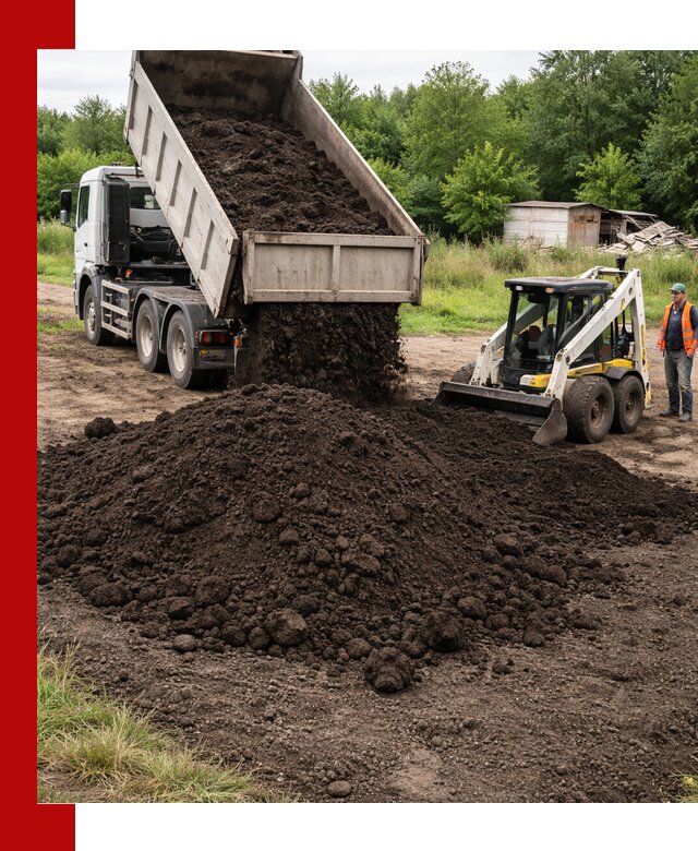 Поставка плодородной земли с доставкой самосвалом в Надыме