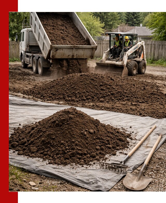 Грунт для отсыпки участка с доставкой в Надыме