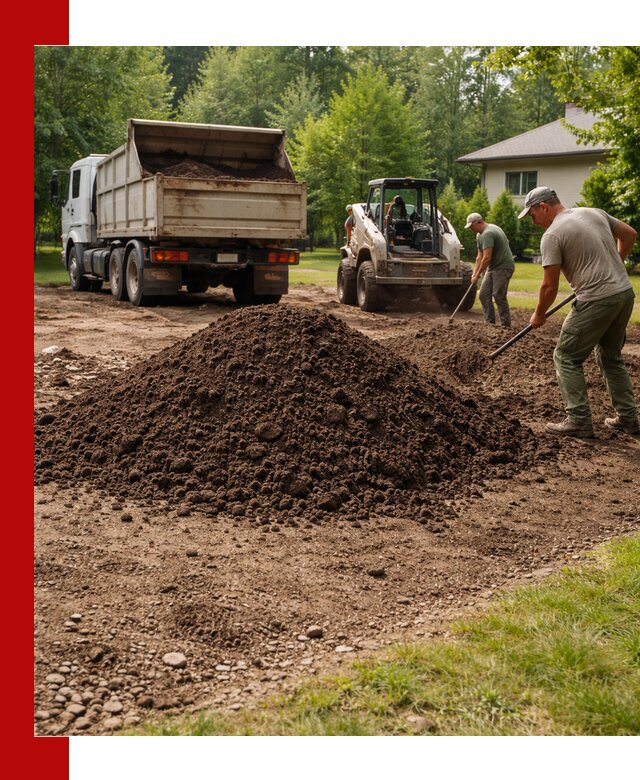Доставка и укладка грунта для газона в Надыме