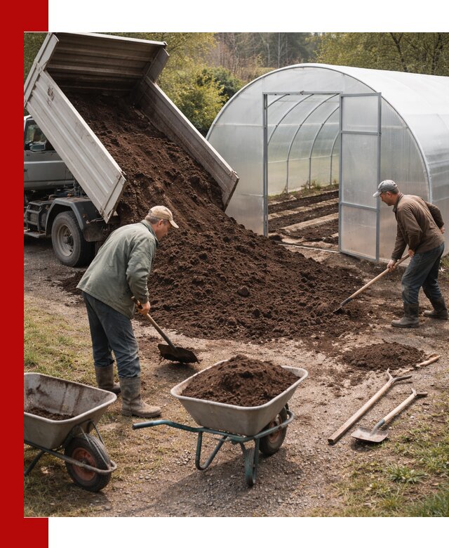 Грунт для теплицы с доставкой в Надыме — плодородный субстрат под растения