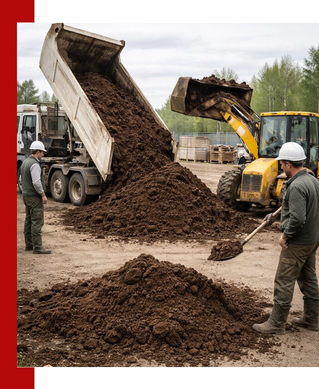 Доставка торфа оптом и в мешках в Надыме
