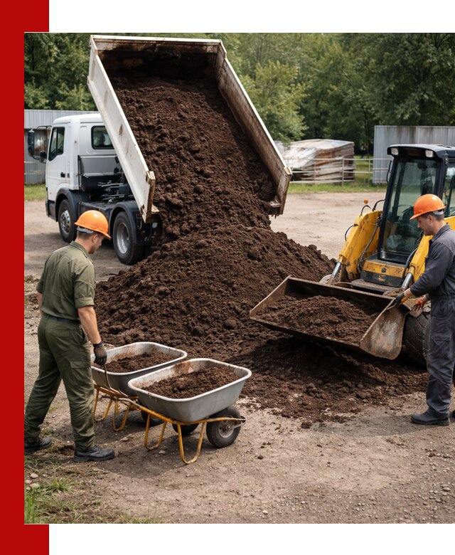Доставка торфо-земляной смеси в Надыме для огорода и ландшафта