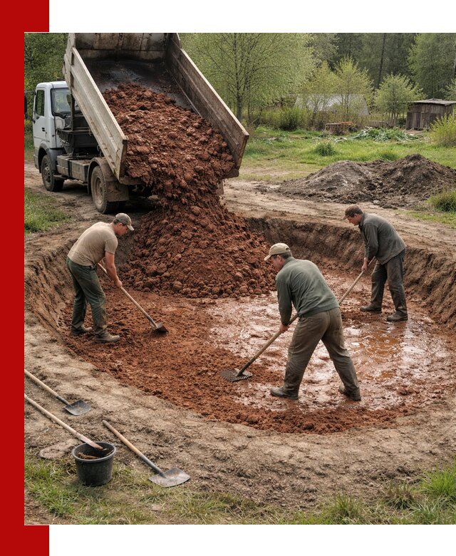 Купить качественную глину для пруда в Надыме