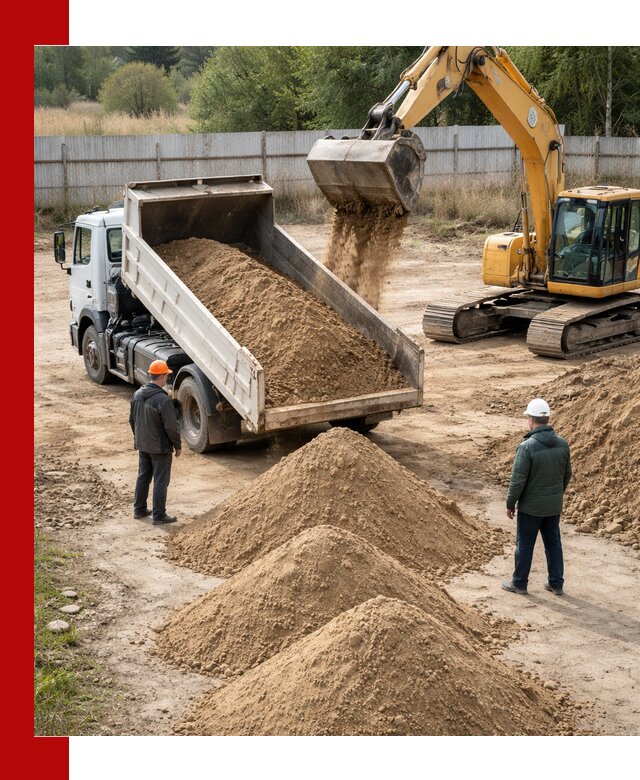Доставка супеси вагонными и автопартиями в Надыме