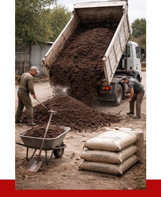 Купить компост в Надыме от 4359 р. за куб с доставкой | ПРОНЕРУДНдм