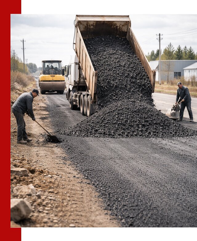 Асфальтовая крошка для дорог в Надыме — поставка и доставка