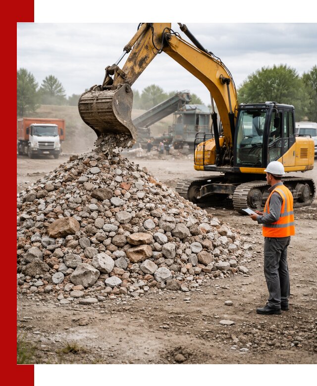 Доставка и вывоз строительного боя в Надыме
